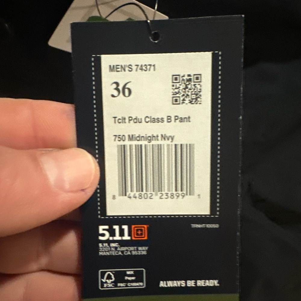 5.11 bdu never  worn